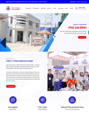 Mẫu thiết kế Website Phú An Bình
