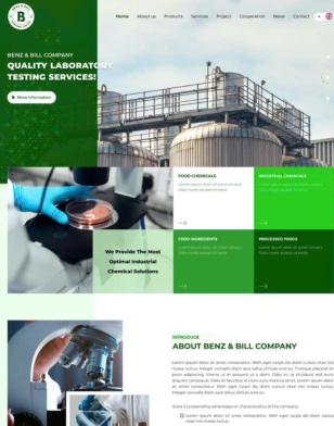 Mẫu thiết kế Website Benz & Bill