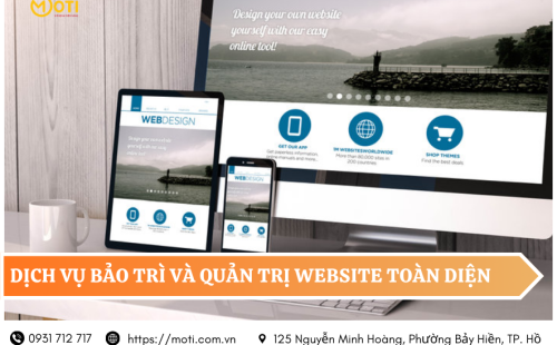 Dịch vụ bảo trì và quản trị website toàn diện tại Moti
